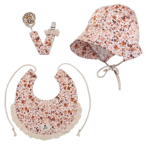 Hi Little One bonetka przeciwsłoneczna z daszkiem BOHO FLOPI Cognac roz L Pom Pom Hi Little One bonetka przeciwsłoneczna z daszkiem BOHO FLOPI Cognac roz L Pom Pom