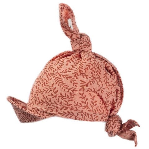 Hi Little One chustka z daszkiem BOHO LEAF Rust Pom Pom Hi Little One chustka z daszkiem BOHO LEAF Rust Pom Pom