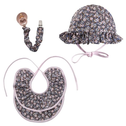 Hi Little One kapelusz przeciwsłoneczny dla dziewczynki BOHO FLO Blue roz M Pom Pom Hi Little One kapelusz przeciwsłoneczny dla dziewczynki BOHO FLO Blue roz M Pom Pom