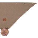 Hi Little One komin bandana zimowa dla niemowlaka ALPACA BOHO Cafe Latte/Blush M Pom Pom Hi Little One komin bandana zimowa dla niemowlaka ALPACA BOHO Cafe Latte/Blush M Pom Pom