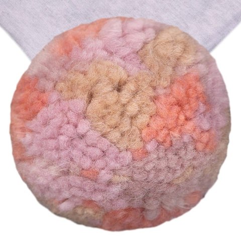 Hi Little One komin bandana zimowa dla niemowlaka ALPACA BOHO Dark Pink M Pom Pom Hi Little One komin bandana zimowa dla niemowlaka ALPACA BOHO Dark Pink M Pom Pom