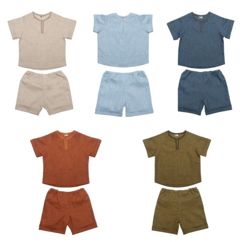 Hi Little One koszulka ze spodenkami BOHO LEO Beige roz S Pom Pom Hi Little One koszulka ze spodenkami BOHO LEO Beige roz S Pom Pom