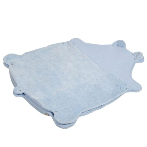 Hi Little One mata niemowlęca z kocykiem MIŚ Blue Pom Pom Hi Little One mata niemowlęca z kocykiem MIŚ Blue Pom Pom