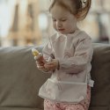 Hi Little One śliniak fartuszek z kieszonką wodoodporny RAINBOW muumee Hi Little One śliniak fartuszek z kieszonką wodoodporny RAINBOW muumee