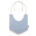 Hi Little One śliniak wiązany BOHO LEO Light Blue Pom Pom Hi Little One śliniak wiązany BOHO LEO Light Blue Pom Pom