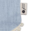 Hi Little One śliniak wiązany BOHO LEO Light Blue Pom Pom Hi Little One śliniak wiązany BOHO LEO Light Blue Pom Pom