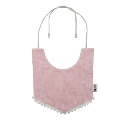Hi Little One śliniak wiązany BOHO LEO Rose Pom Pom Hi Little One śliniak wiązany BOHO LEO Rose Pom Pom