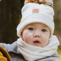Hi Little One szalik golf zimowy niemowlęcy BOHO Iron M Pom Pom Hi Little One szalik golf zimowy niemowlęcy BOHO Iron M Pom Pom
