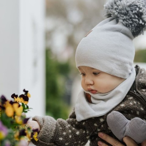 Komplet niemowlęcy zimowy ALPACA BOHO Iron S Pom Pom Komplet niemowlęcy zimowy ALPACA BOHO Iron S Pom Pom
