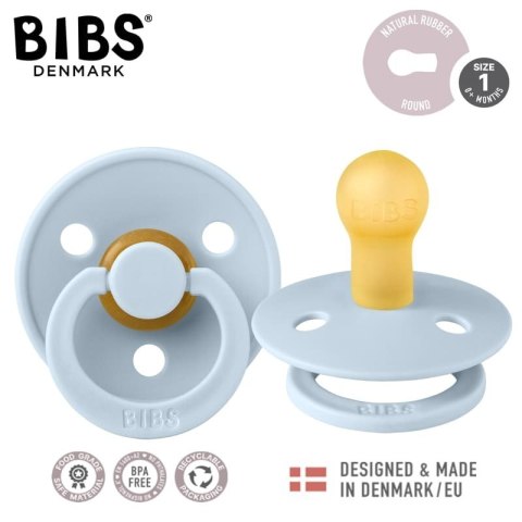 BIBS COLOUR BABY BLUE S Smoczek Uspokajający Kauczuk Hevea BIBS COLOUR BABY BLUE S Smoczek Uspokajający Kauczuk Hevea
