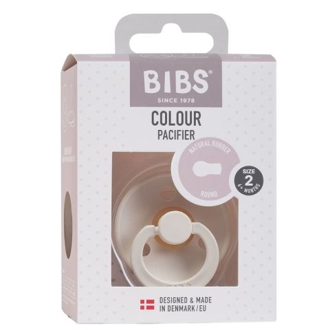 BIBS COLOUR IVORY M Smoczek Uspokajający kauczuk Hevea BIBS COLOUR IVORY M Smoczek Uspokajający kauczuk Hevea