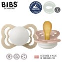BIBS SUPREME 2-PACK BLUSH NIGHT & VANILLA NIGHT S Smoczek symetryczny kauczuk Hevea BIBS SUPREME 2-PACK BLUSH NIGHT & VANILLA NIGHT S Smoczek symetryczny kauczuk Hevea