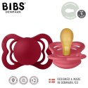 BIBS SUPREME 2-PACK CORAL & RUBY S Smoczek symetryczny kauczuk Hevea BIBS SUPREME 2-PACK CORAL & RUBY S Smoczek symetryczny kauczuk Hevea