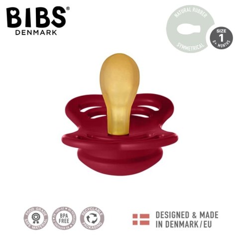 BIBS SUPREME 2-PACK CORAL & RUBY S Smoczek symetryczny kauczuk Hevea BIBS SUPREME 2-PACK CORAL & RUBY S Smoczek symetryczny kauczuk Hevea