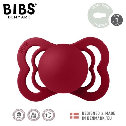 BIBS SUPREME 2-PACK CORAL & RUBY S Smoczek symetryczny kauczuk Hevea BIBS SUPREME 2-PACK CORAL & RUBY S Smoczek symetryczny kauczuk Hevea