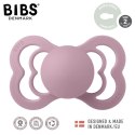 BIBS SUPREME 2-PACK DUSKY LILAC & HEATHER M Smoczek symetryczny kauczuk Hevea BIBS SUPREME 2-PACK DUSKY LILAC & HEATHER M Smoczek symetryczny kauczuk Hevea