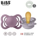 BIBS SUPREME 2-PACK FOSSIL GREY & MAUVE S Smoczek symetryczny kauczuk Hevea BIBS SUPREME 2-PACK FOSSIL GREY & MAUVE S Smoczek symetryczny kauczuk Hevea