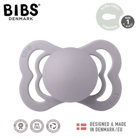 BIBS SUPREME 2-PACK FOSSIL GREY & MAUVE S Smoczek symetryczny kauczuk Hevea BIBS SUPREME 2-PACK FOSSIL GREY & MAUVE S Smoczek symetryczny kauczuk Hevea