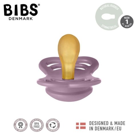 BIBS SUPREME 2-PACK FOSSIL GREY & MAUVE S Smoczek symetryczny kauczuk Hevea BIBS SUPREME 2-PACK FOSSIL GREY & MAUVE S Smoczek symetryczny kauczuk Hevea