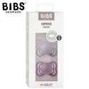 BIBS SUPREME 2-PACK FOSSIL GREY & MAUVE S Smoczek symetryczny kauczuk Hevea BIBS SUPREME 2-PACK FOSSIL GREY & MAUVE S Smoczek symetryczny kauczuk Hevea