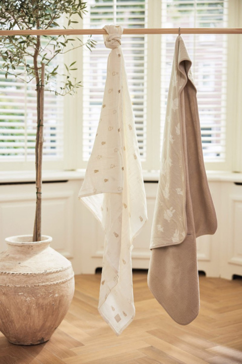 Kocyk 85x85 cm Miffy Snuffy - Olive Green Jollein Kocyk 85x85 cm Miffy Snuffy - Olive Green Jollein