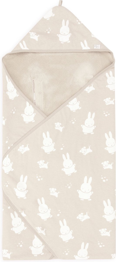 Kocyk 85x85 cm Miffy&Snuffy Nougat Jollein Kocyk 85x85 cm Miffy&Snuffy Nougat Jollein