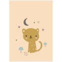 Petit Monkey - Poster Leopard pastel peach 42 x 29,7 cm Petit Monkey - Poster Leopard pastel peach 42 x 29,7 cm
