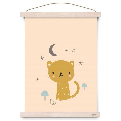 Petit Monkey - Poster Leopard pastel peach 42 x 29,7 cm Petit Monkey - Poster Leopard pastel peach 42 x 29,7 cm