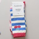 Rockahula Kids 2 pary skarpetek dla dziewczynki Cherry Stripe roz 20-23 cm Rockahula Kids 2 pary skarpetek dla dziewczynki Cherry Stripe roz 20-23 cm