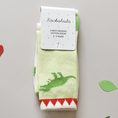 Rockahula Kids 2 pary skarpetek dziecięcych T-Rex roz 17-19 cm Rockahula Kids 2 pary skarpetek dziecięcych T-Rex roz 17-19 cm