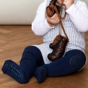 Antypoślizgowe rajstopy do raczkowania i nauki chodzenia Navy Blue 12 m+ Antypoślizgowe rajstopy do raczkowania i nauki chodzenia Navy Blue 12 m+
