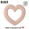 BIBS BABY BITIE HEART BLUSH gryzak dla niemowlaka BIBS BABY BITIE HEART BLUSH gryzak dla niemowlaka