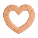 BIBS BABY BITIE HEART PEACH gryzak dla niemowlaka BIBS BABY BITIE HEART PEACH gryzak dla niemowlaka