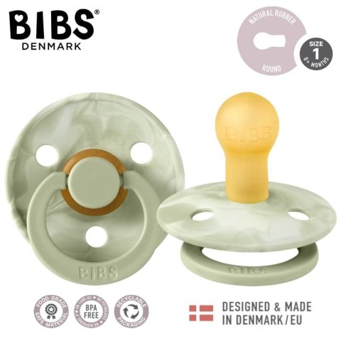 BIBS COLOUR TIE DYE 2-PACK SAGE IVORY & SAGE IVORY S Smoczek Uspokajający kauczuk Hevea BIBS COLOUR TIE DYE 2-PACK SAGE IVORY & SAGE IVORY S Smoczek Uspokajający kauczuk Hevea