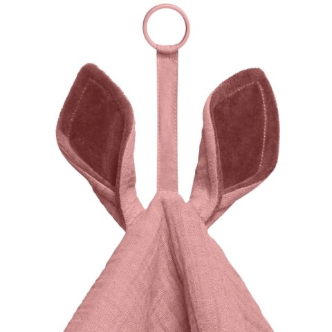 BIBS CUDDLE CLOTH KANGAROO DUSTY PINK Pieluszka przytulanka z zawieszką na smoczek BIBS CUDDLE CLOTH KANGAROO DUSTY PINK Pieluszka przytulanka z zawieszką na smoczek
