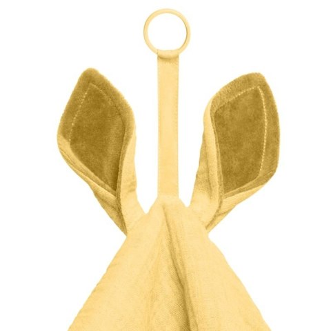 BIBS CUDDLE CLOTH KANGAROO PALE BUTTER Pieluszka przytulanka z zawieszką na smoczek BIBS CUDDLE CLOTH KANGAROO PALE BUTTER Pieluszka przytulanka z zawieszką na smoczek