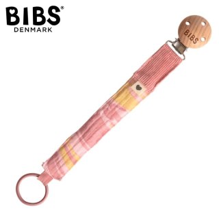 BIBS PACIFIER BRAID TIE DYE MORNING SUNSET zawieszka do smoczków 100% organic cotton