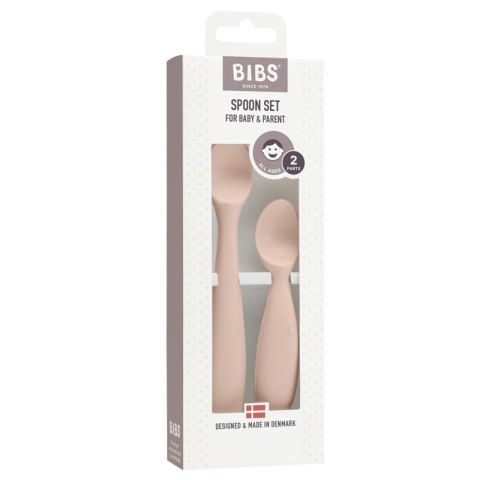 BIBS SPOON SET BLUSH 2 łyżeczki silikonowe BIBS SPOON SET BLUSH 2 łyżeczki silikonowe
