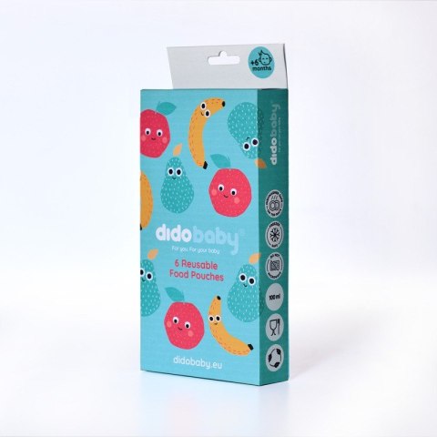 DIDOBABY 6 PACK Saszetki wielorazowe FRUITS DIDOBABY 6 PACK Saszetki wielorazowe FRUITS