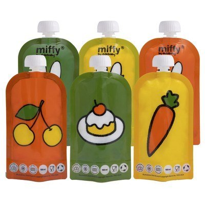 DIDOBABY 6 PACK Saszetki wielorazowe MIFFY DIDOBABY 6 PACK Saszetki wielorazowe MIFFY