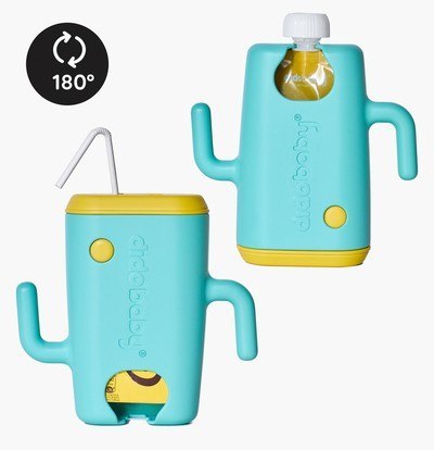 DIDOBABY Uchwyt dwustronny do soków kartonikowych i saszetek Turquoise DIDOBABY Uchwyt dwustronny do soków kartonikowych i saszetek Turquoise