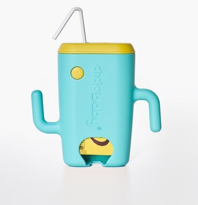 DIDOBABY Uchwyt dwustronny do soków kartonikowych i saszetek Turquoise DIDOBABY Uchwyt dwustronny do soków kartonikowych i saszetek Turquoise