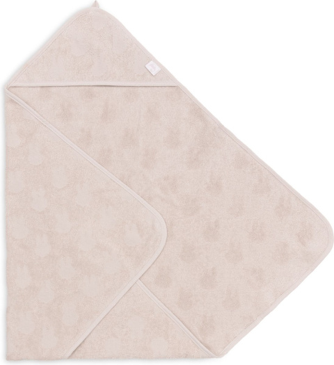 Ręcznik kąpielowy z kapturem Terry 75x75cm Miffy Jacquard Nougat Jollein Ręcznik kąpielowy z kapturem Terry 75x75cm Miffy Jacquard Nougat Jollein