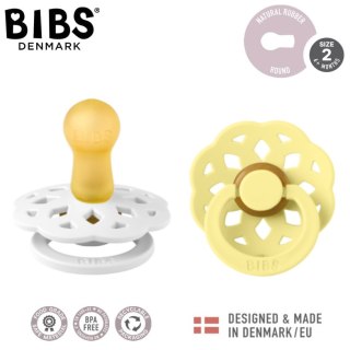 BIBS BOHEME 2-PACK VANILLA & DARK OAK M Smoczek Uspokajający kauczuk Hevea