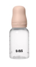 BIBS BUTELKA PLASTIC PP ze smoczkiem antykolkowym z kauczuku naturalnego, pojemność 150 ml, BLUSH BIBS BUTELKA PLASTIC PP ze smoczkiem antykolkowym z kauczuku naturalnego, pojemność 150 ml, BLUSH