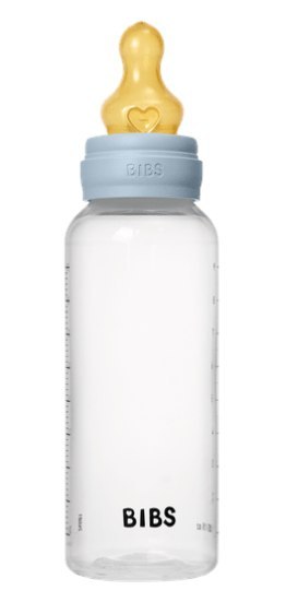 BIBS BUTELKA PLASTIC PP ze smoczkiem antykolkowym z kauczuku naturalnego, pojemność 270 ml, BABY BLUE BIBS BUTELKA PLASTIC PP ze smoczkiem antykolkowym z kauczuku naturalnego, pojemność 270 ml, BABY BLUE