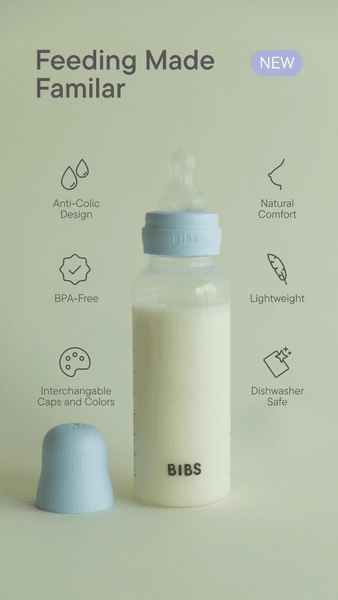 BIBS BUTELKA PLASTIC PP ze smoczkiem antykolkowym z kauczuku naturalnego, pojemność 270 ml, IVORY BIBS BUTELKA PLASTIC PP ze smoczkiem antykolkowym z kauczuku naturalnego, pojemność 270 ml, IVORY