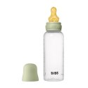 BIBS BUTELKA PLASTIC PP ze smoczkiem antykolkowym z kauczuku naturalnego, pojemność 270 ml, SAGE BIBS BUTELKA PLASTIC PP ze smoczkiem antykolkowym z kauczuku naturalnego, pojemność 270 ml, SAGE