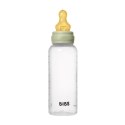 BIBS BUTELKA PLASTIC PP ze smoczkiem antykolkowym z kauczuku naturalnego, pojemność 270 ml, SAGE BIBS BUTELKA PLASTIC PP ze smoczkiem antykolkowym z kauczuku naturalnego, pojemność 270 ml, SAGE