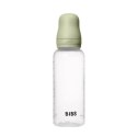 BIBS BUTELKA PLASTIC PP ze smoczkiem antykolkowym z kauczuku naturalnego, pojemność 270 ml, SAGE BIBS BUTELKA PLASTIC PP ze smoczkiem antykolkowym z kauczuku naturalnego, pojemność 270 ml, SAGE